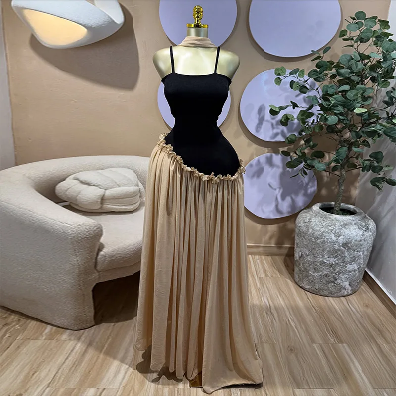 Long Dress Women Sling Dresses A Line Vestidos Y2k Streetwear Sleeveless High Waist Slim Fit Elegant Party Night Work 2026