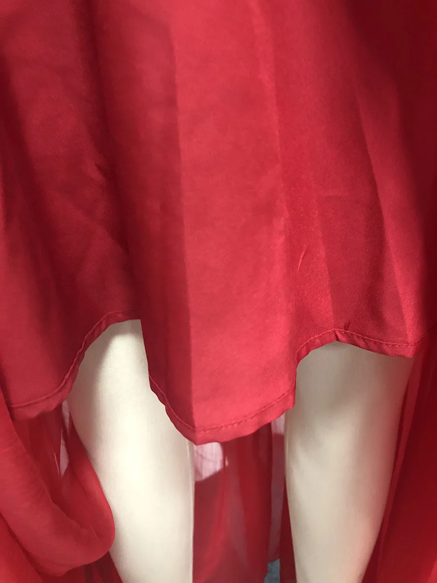 TWOTWINSTYLE Slimming Hollow Out Spliced Ribbons Temperament Dress for Women V Neck Sleeveless High Waist Dresses Female Fashion
