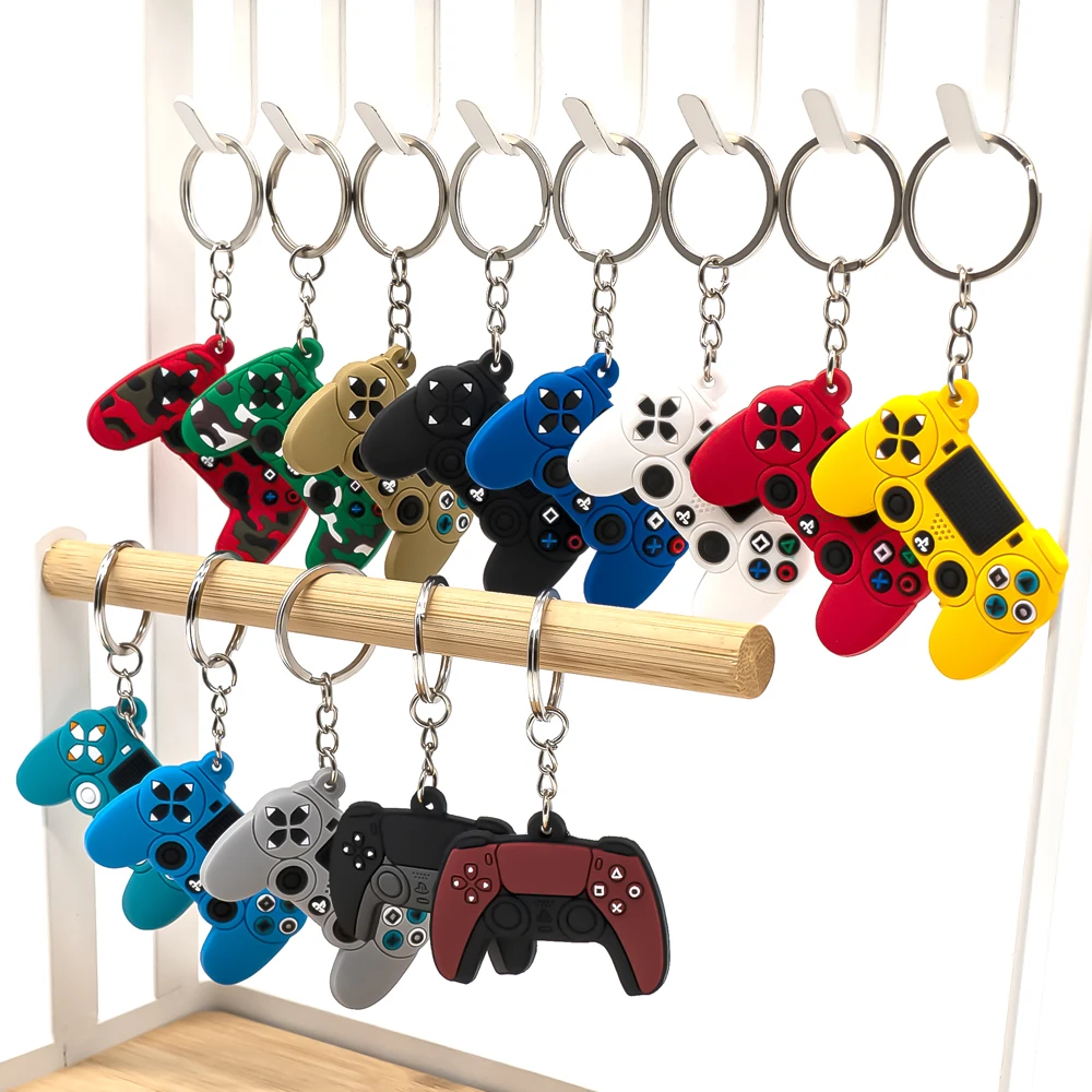 50PCS Keychain for Boys Men Gamepad Keyring Joystick Game Controller Key Accessories fit Handbag Key Pendant Friends Key Gifts