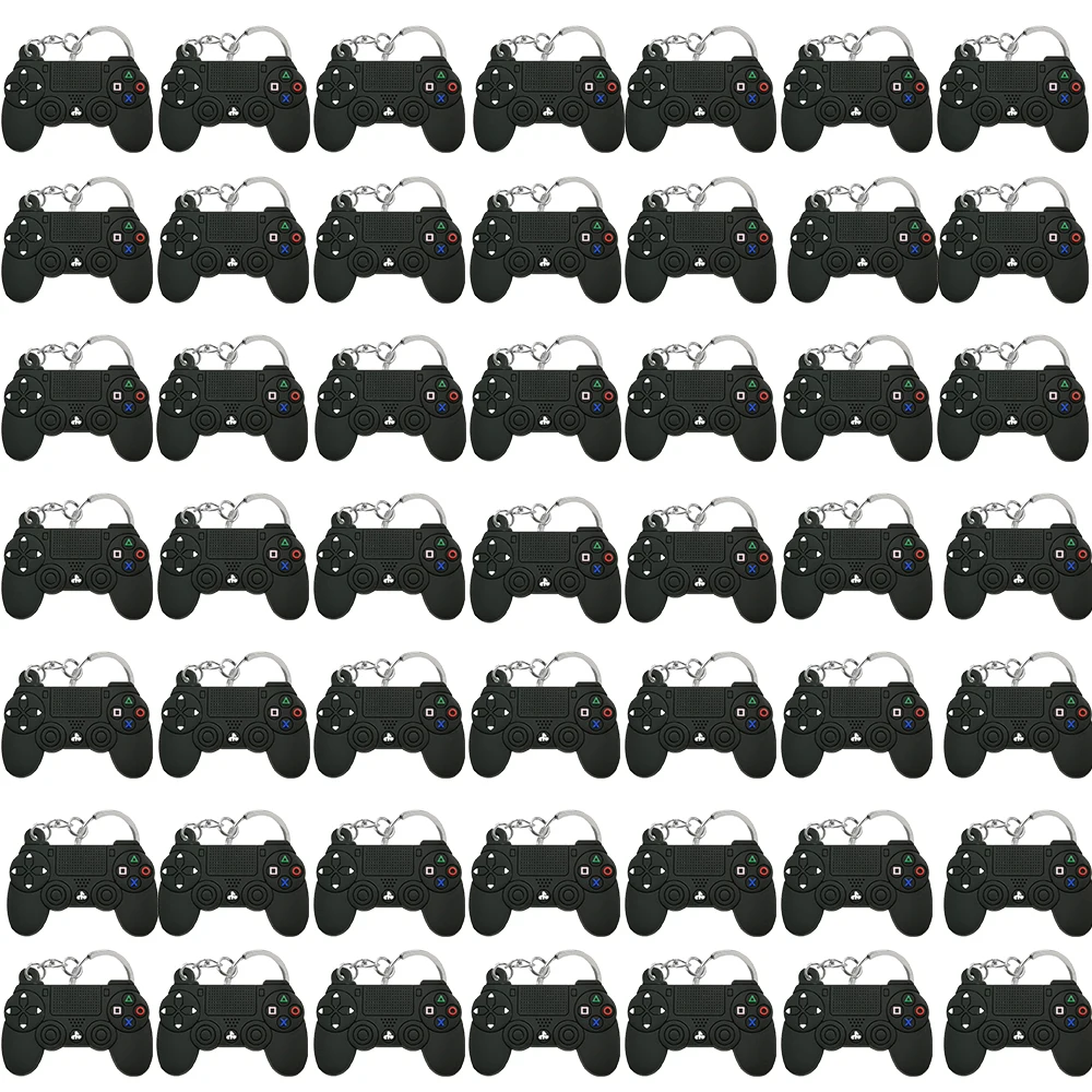 50PCS Keychain for Boys Men Gamepad Keyring Joystick Game Controller Key Accessories fit Handbag Key Pendant Friends Key Gifts