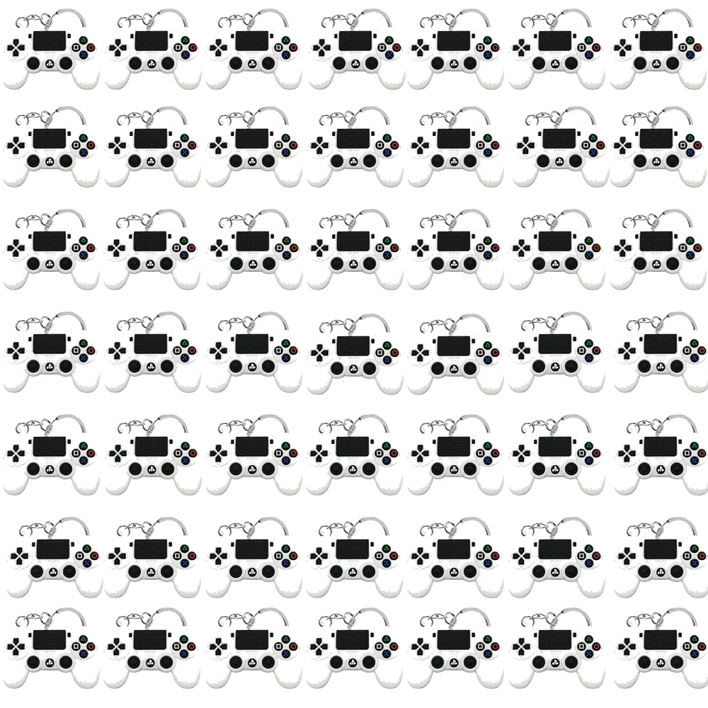 50PCS Keychain for Boys Men Gamepad Keyring Joystick Game Controller Key Accessories fit Handbag Key Pendant Friends Key Gifts
