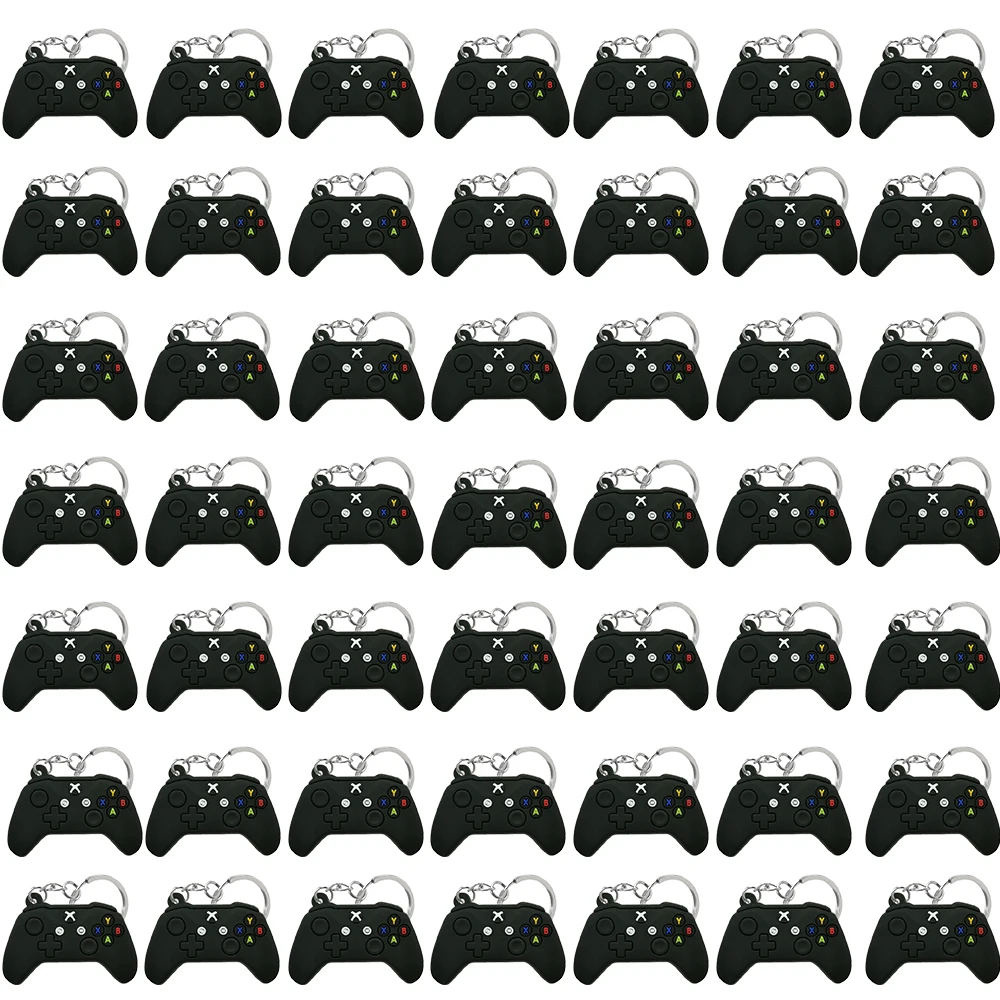 50PCS Keychain for Boys Men Gamepad Keyring Joystick Game Controller Key Accessories fit Handbag Key Pendant Friends Key Gifts