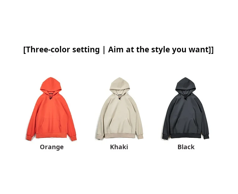 Maden New American Casual Heavy Hoodies Sweatshirt Cleanfit Silhouette Loose Pullover Outdoor Oversize Thermal Tops men's autumn