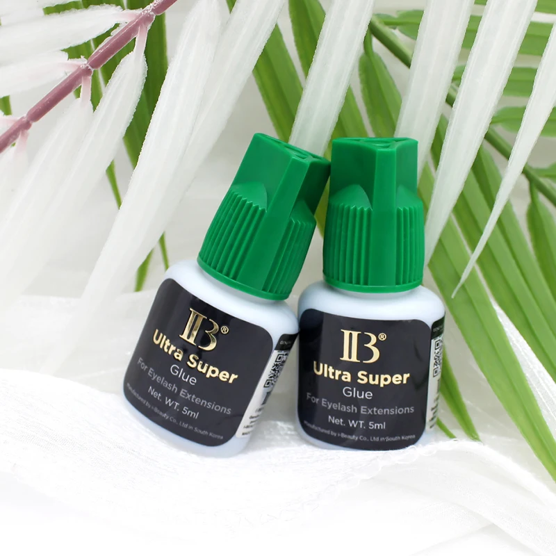 IB 5ml Korea Original IBeauty Ultra Super Eyelash Extensions Glue 5ml IB Green Cap False Lash Glue Makeup Tools Beauty Shop
