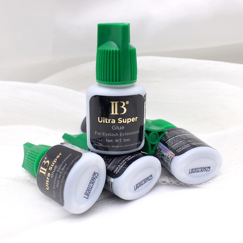 IB 5ml Korea Original IBeauty Ultra Super Eyelash Extensions Glue 5ml IB Green Cap False Lash Glue Makeup Tools Beauty Shop