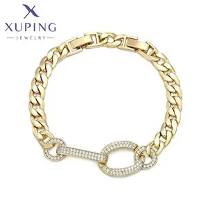 Xuping Jewelry Hot Tredny Romantic Heart Shape Pendant Necklace With Synthetic Cubic Zirconia for Women Gift X000828615