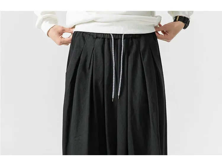 Oversized Men Wide Leg Pants Elastic Waist Joggers Trousers Male Casual Harem Pants Baggy Fashion Men Sweatpants Large Size 5XL