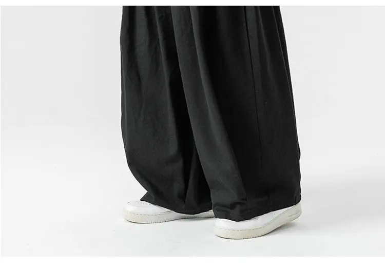 Oversized Men Wide Leg Pants Elastic Waist Joggers Trousers Male Casual Harem Pants Baggy Fashion Men Sweatpants Large Size 5XL