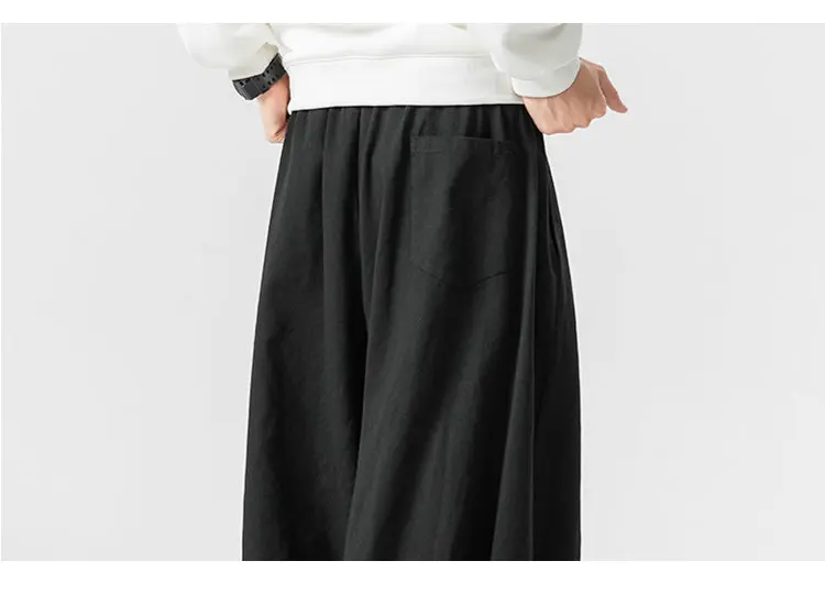 Oversized Men Wide Leg Pants Elastic Waist Joggers Trousers Male Casual Harem Pants Baggy Fashion Men Sweatpants Large Size 5XL