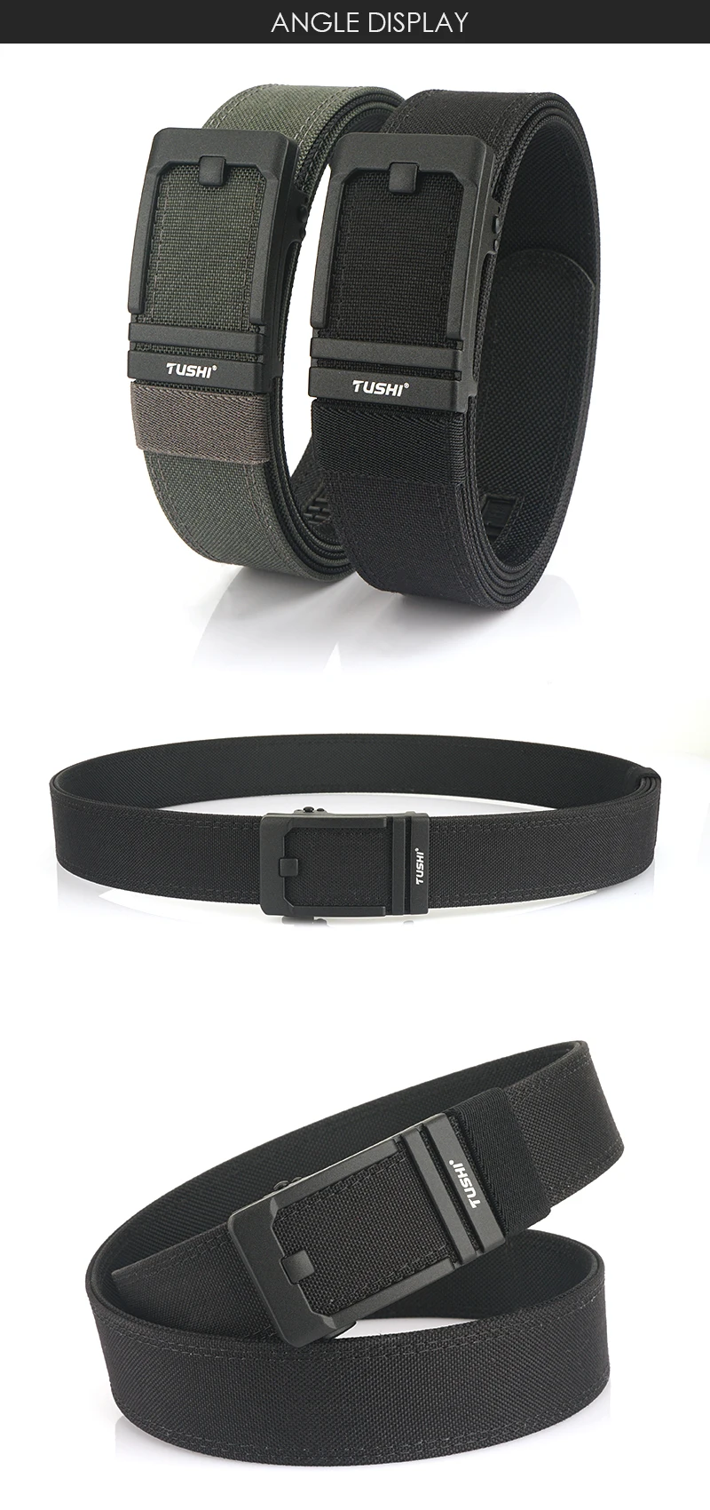 VATLTY New Tactical Pistol Airsoft Belt for Men Metal Automatic Buckle Military Belt 1100D Tight Nylon Casual Belt Male Girdle