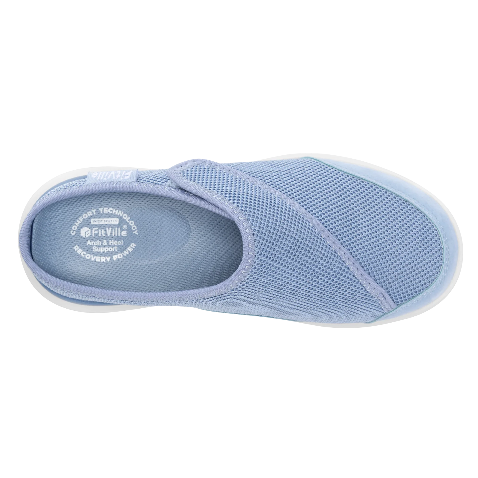 FitVille Women's Orthopedic Slippers Wide Fleece Lined Clogs with Arch Support Recovery Pedic Shoes Comfortable Slip-On Footwear