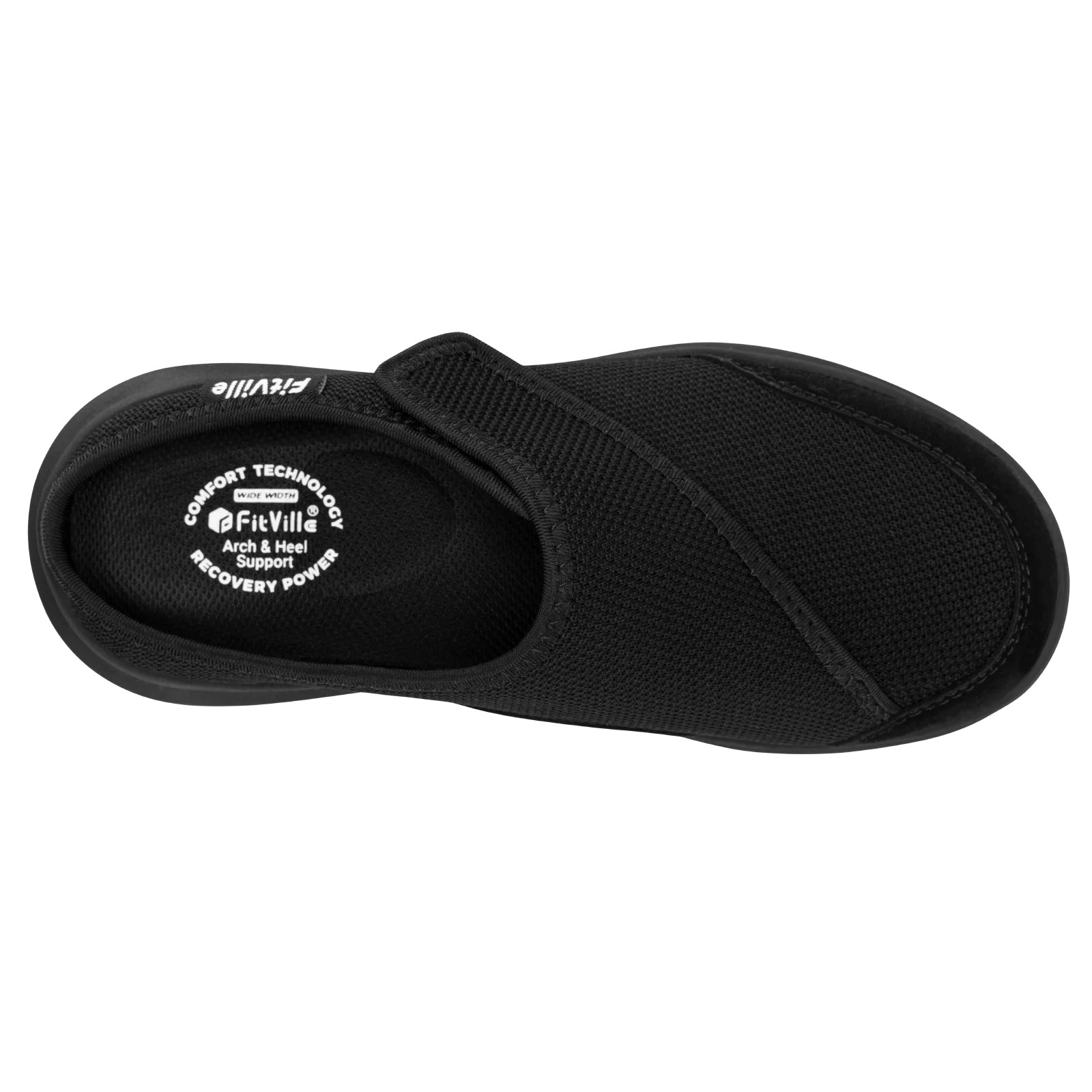 FitVille Women's Orthopedic Slippers Wide Fleece Lined Clogs with Arch Support Recovery Pedic Shoes Comfortable Slip-On Footwear