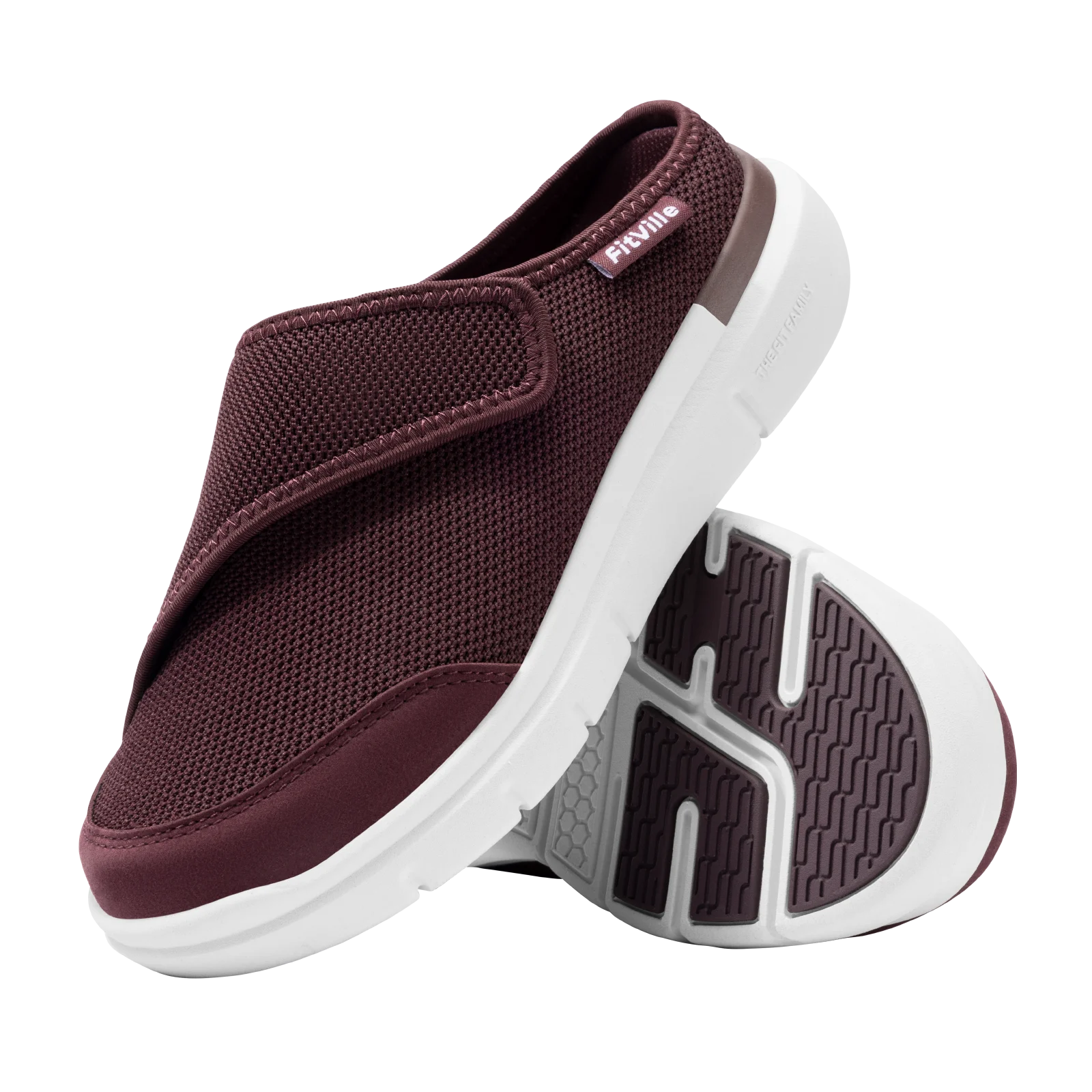 FitVille Women's Orthopedic Slippers Wide Fleece Lined Clogs with Arch Support Recovery Pedic Shoes Comfortable Slip-On Footwear