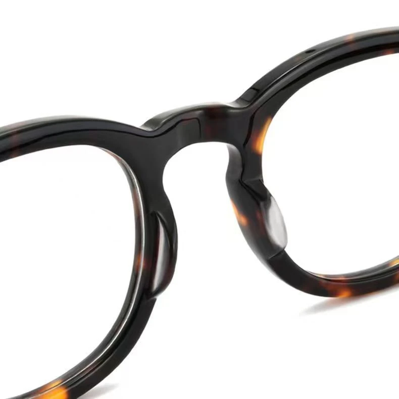 YIMARUILI Ultra-light Fashion High-end Brand Acetate Eyewear Women Retro Round Optical Prescription Eyeglasses Frame Men Y1915
