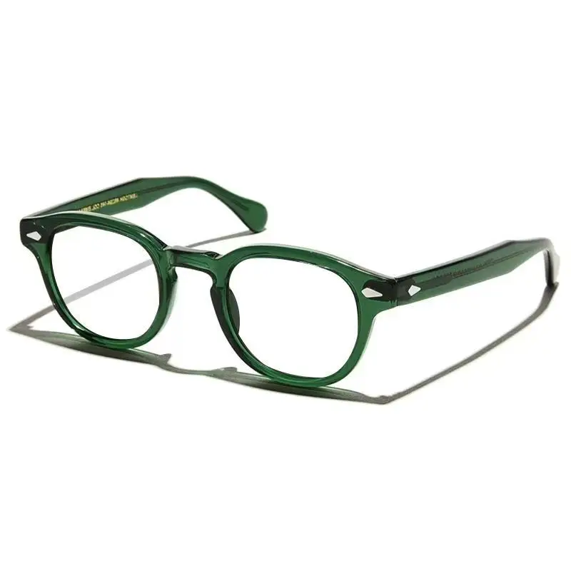 YIMARUILI Ultra-light Fashion High-end Brand Acetate Eyewear Women Retro Round Optical Prescription Eyeglasses Frame Men Y1915