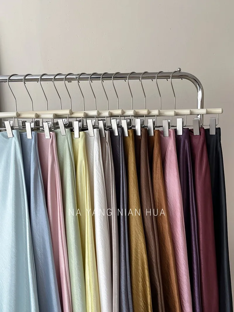Beiyingni French Vintage Women's Satin Skirt Elegant Luxury New Fashion Slim Fit Office Ladies Mermaid Skirts Temperament Casual
