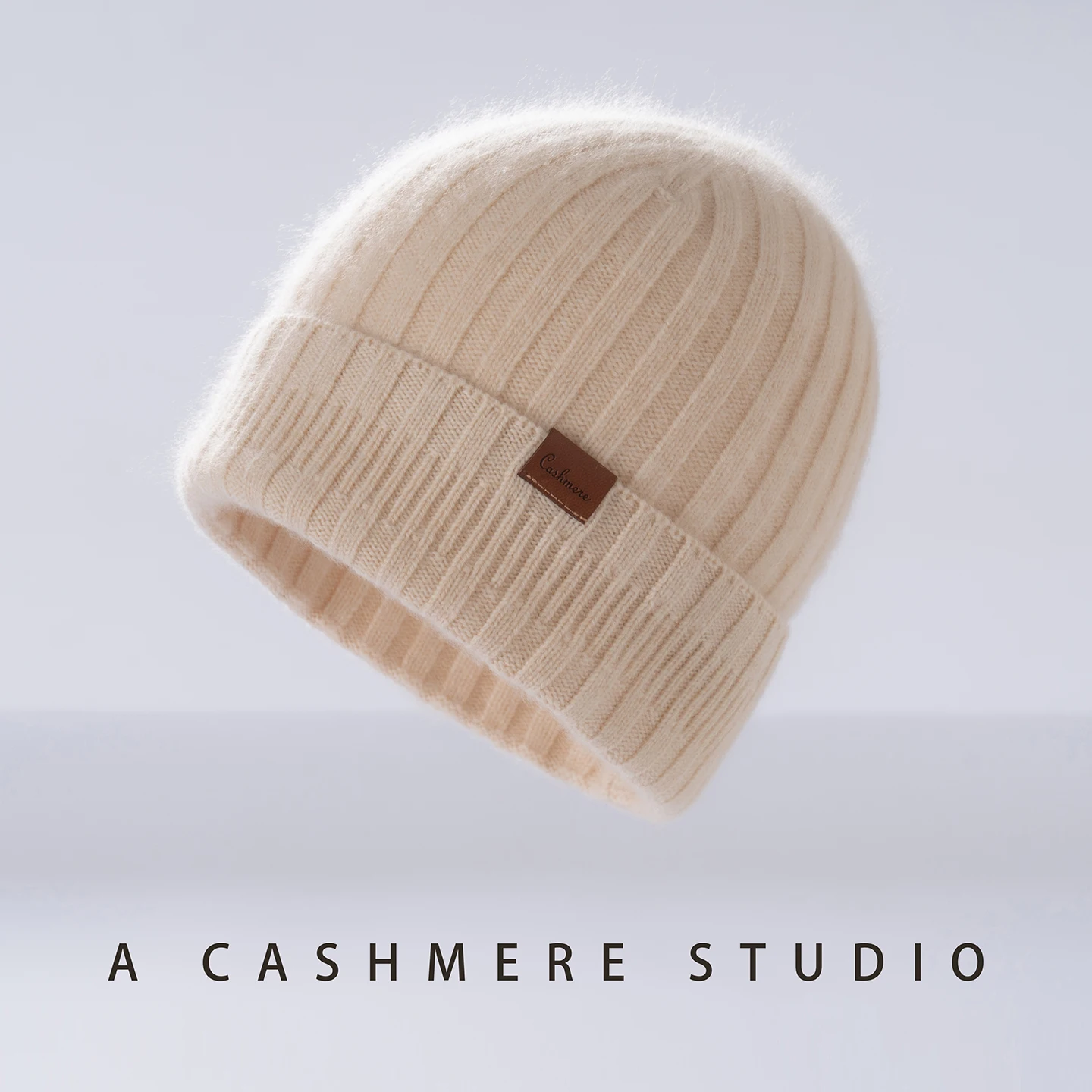 Choice Quality Cashmere Knitted Hats For Women/Men Outdoor Causal Winter Hat Fashion Ribbed Beanies Unisex Solid Color Warm Cap