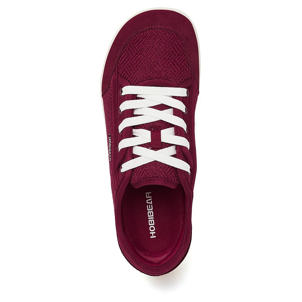 HOBIBEAR Barefoot Shoes Mens Womens | Zero Drop | Wide Toe | Minimalist Cowhide Leather Lace Up Fashion Sneakers