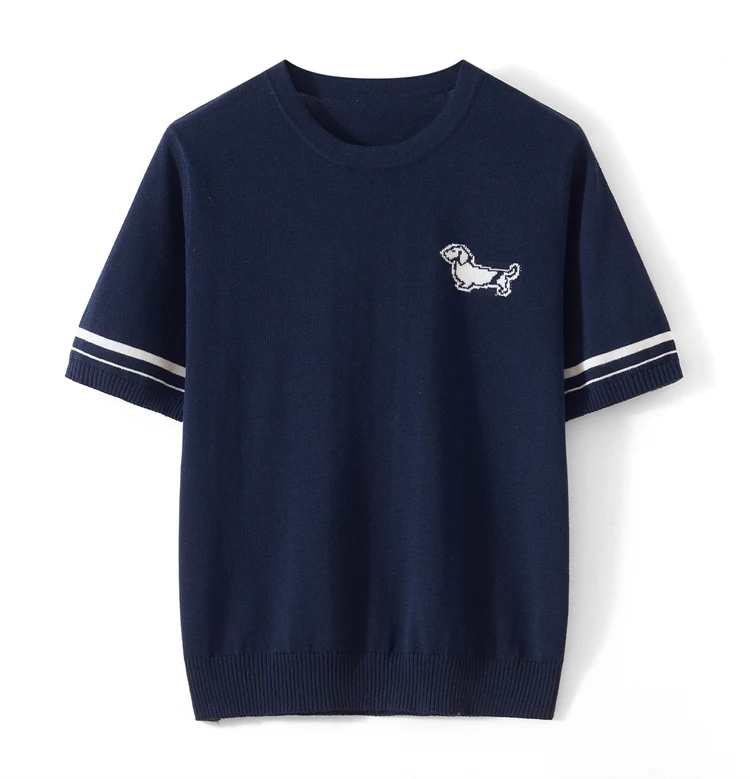 WinvyNee Spring Summer Women‘s 100% Cotton T Shirts Short Sleeve Top Y2k O Neck Dog Casual Pullover Basic Clothing Top ZA1523014