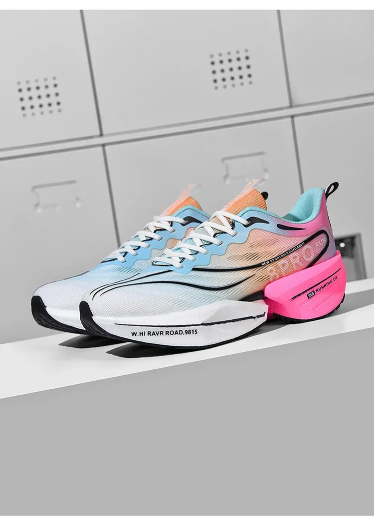Men's Carbon Plate Sneakers Breathable Marathon Athletic Running Shoes 8PRO Fitness Outdoor Tennis Training Sports Shoes Women