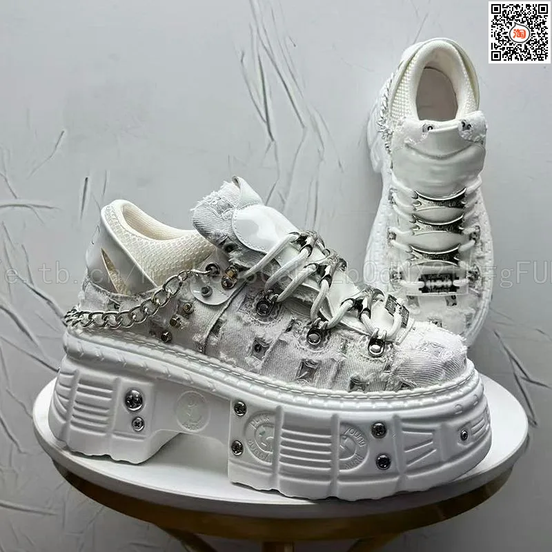 2026 Summer New Men's Punk Style Platform Heightening Niche Personality Fried Street Fashion Dad Shoes