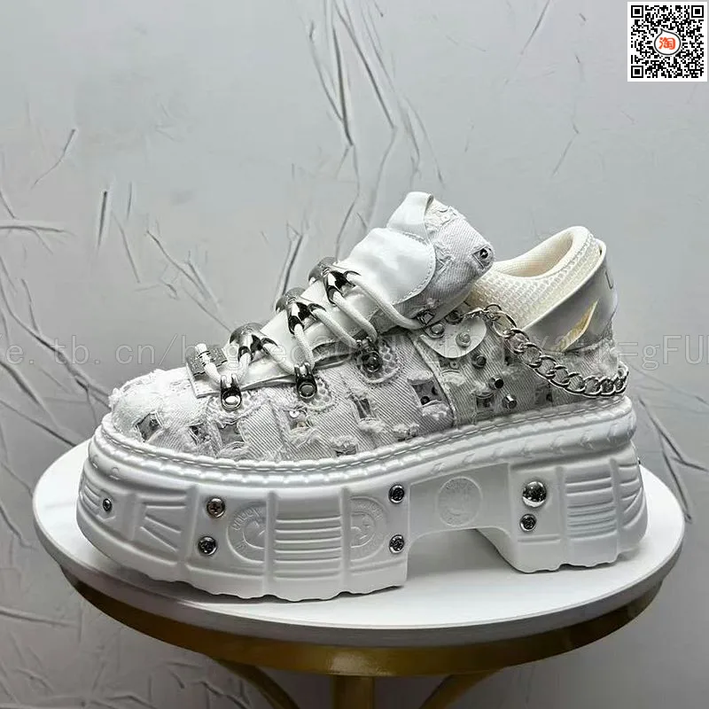 2026 Summer New Men's Punk Style Platform Heightening Niche Personality Fried Street Fashion Dad Shoes
