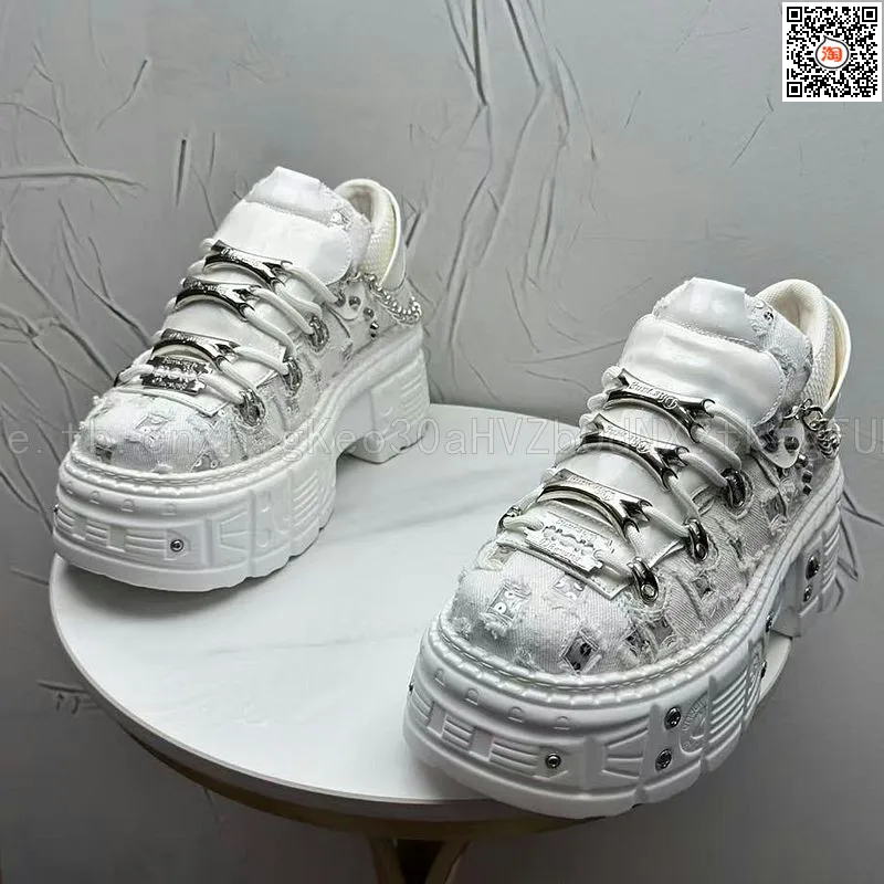 2026 Summer New Men's Punk Style Platform Heightening Niche Personality Fried Street Fashion Dad Shoes