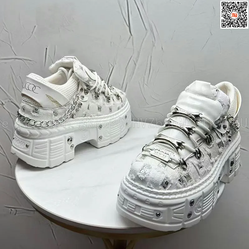 2026 Summer New Men's Punk Style Platform Heightening Niche Personality Fried Street Fashion Dad Shoes