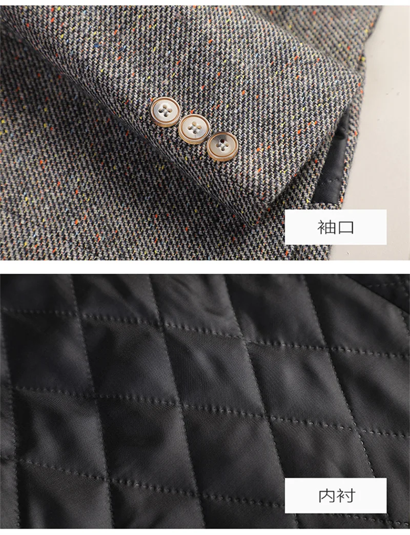2026 New Women Long Sleeve Woolen Suit Jacket Autumn Winter Coat Ladies Office Wool Blazer Female Formal Blazer Thick Outerwear