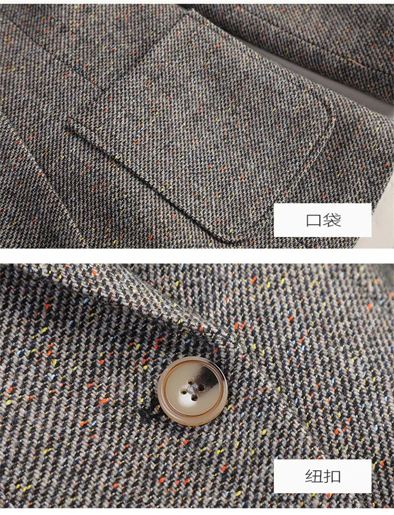 2026 New Women Long Sleeve Woolen Suit Jacket Autumn Winter Coat Ladies Office Wool Blazer Female Formal Blazer Thick Outerwear