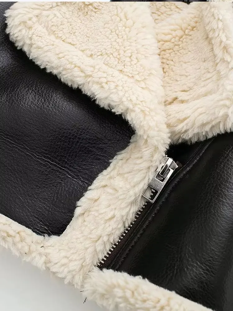 Willshela Women Fashion Solid Front Zipper Jackets Vintage Lapel Neck Long Sleeves Female Chic Lady Outfits