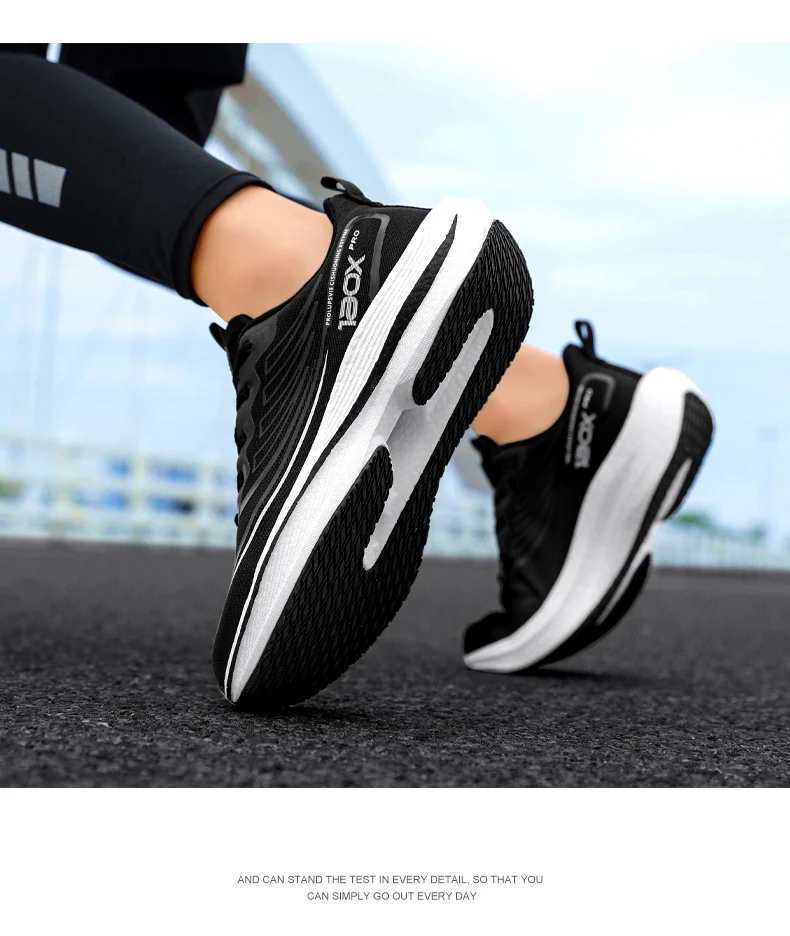 New Men's Carbon Plate Sneakers Outdoor Soft Sole Mesh Sports Shoes Running Shoes Light Anti-Slip Casual Couple Tennis Shoes