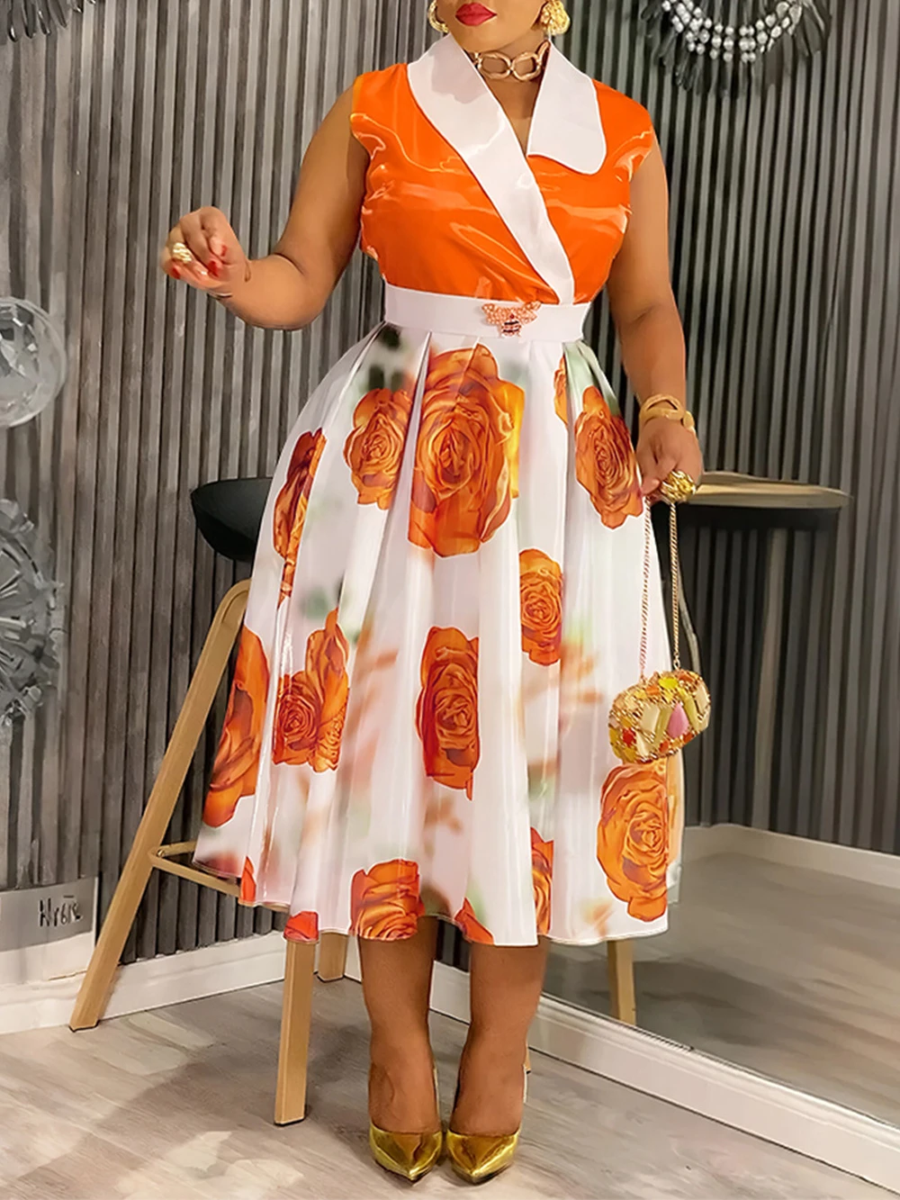 African Dashiki Print Maxi Dresses Elegant Office Ladies Overalls Clothing Party Prom Birthday Women Dress Turkey Ankara Outfits