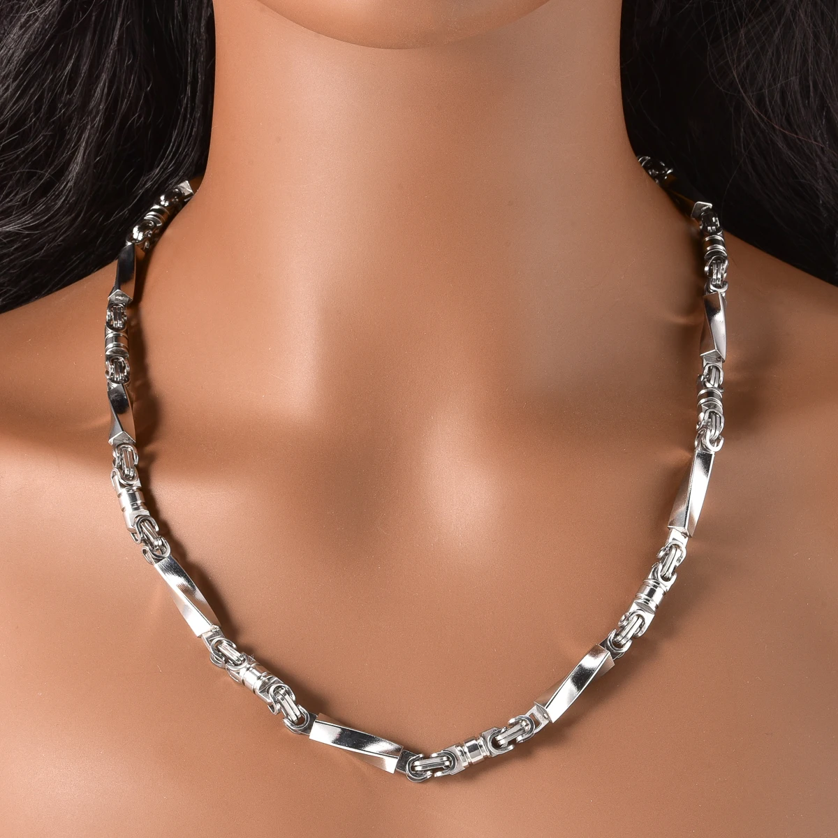 Hiphop Punk Curb Cuban Link Chain Man Gold/Silver Color Stainless Steel Necklace Classic Trendy Daily Wear Party Jewelry