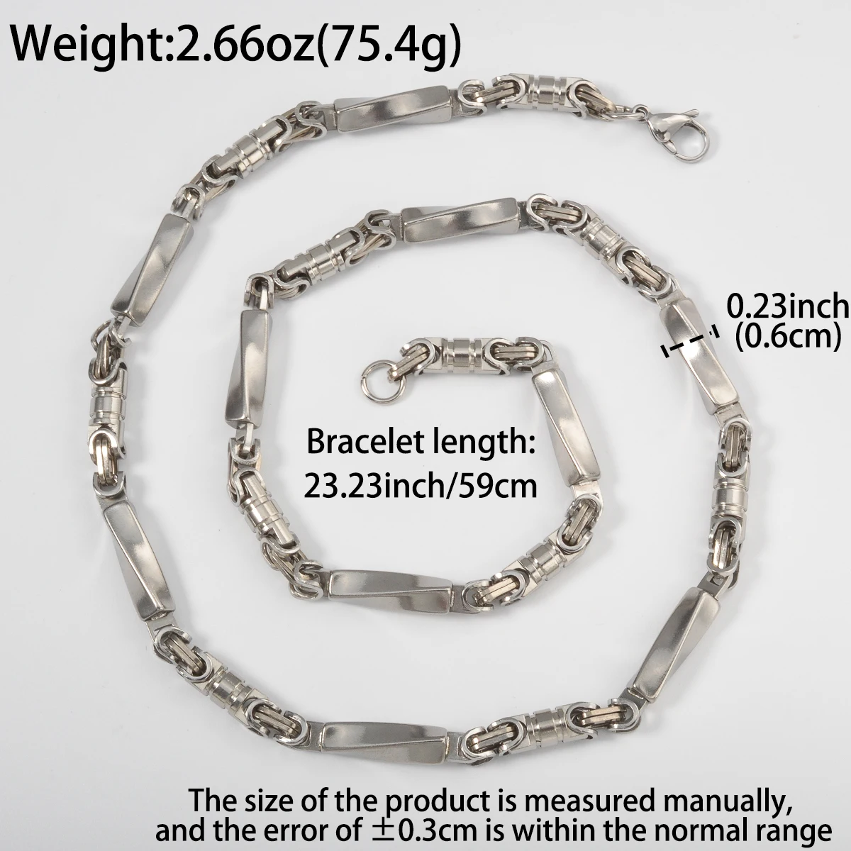 Hiphop Punk Curb Cuban Link Chain Man Gold/Silver Color Stainless Steel Necklace Classic Trendy Daily Wear Party Jewelry