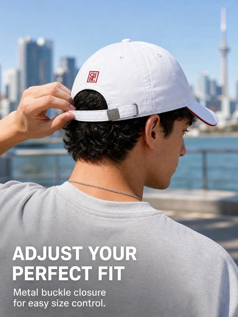 CHHC Minimalist Baseball Cap Unisex Casual Embroidery Letter Print Snapback Hat Streetwear Sun Protection Trendy