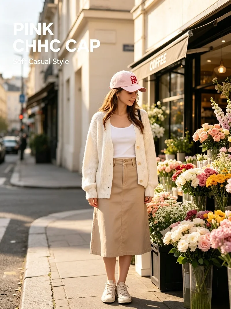 CHHC Minimalist Baseball Cap Unisex Casual Embroidery Letter Print Snapback Hat Streetwear Sun Protection Trendy