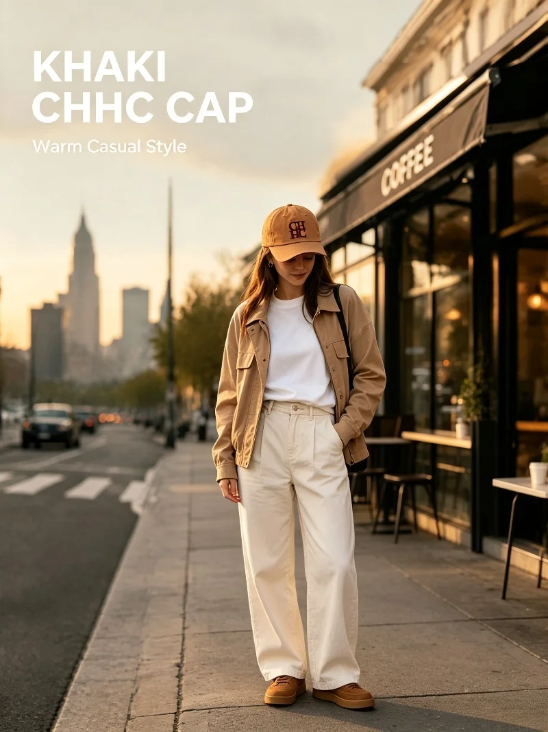 CHHC Minimalist Baseball Cap Unisex Casual Embroidery Letter Print Snapback Hat Streetwear Sun Protection Trendy