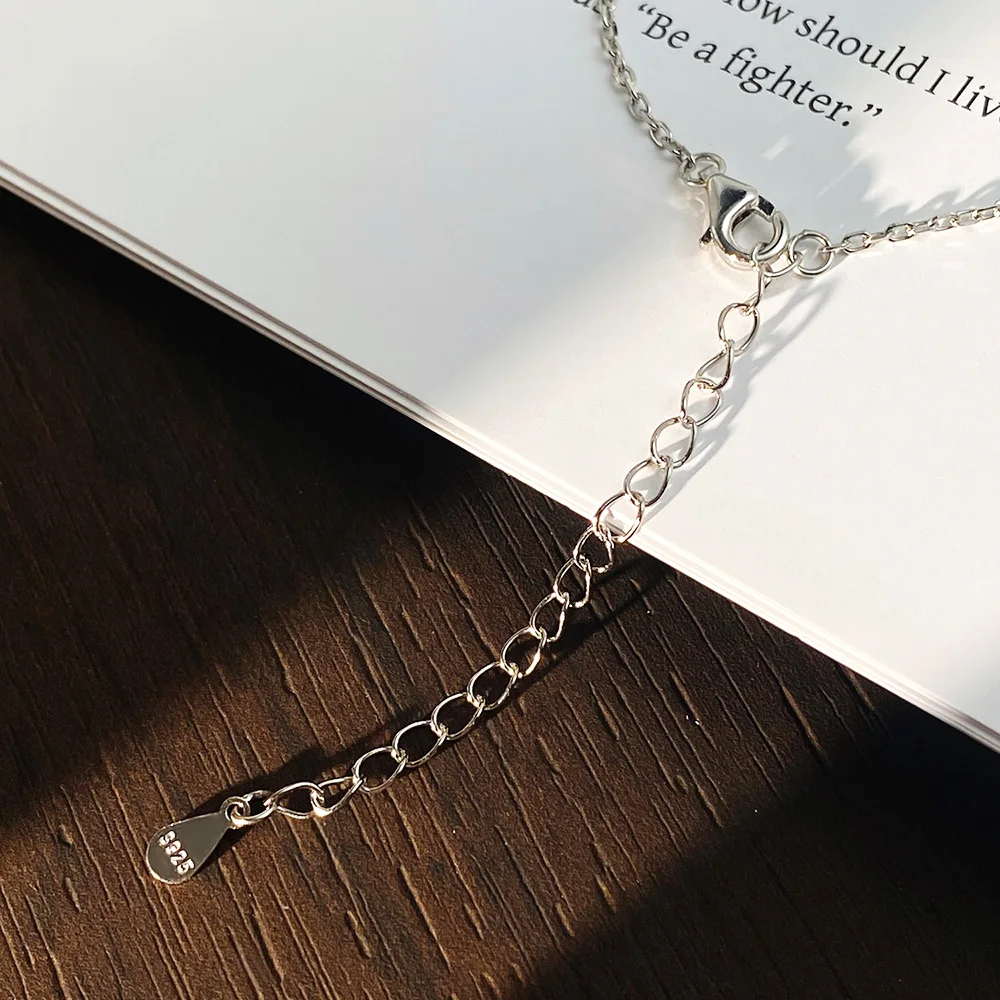 KNOBSPIN 3ct Pear Cut Moissanite Pendant Necklaces for Women Shining Diamond with Certificates s925 Silver Chain Dainty Necklace