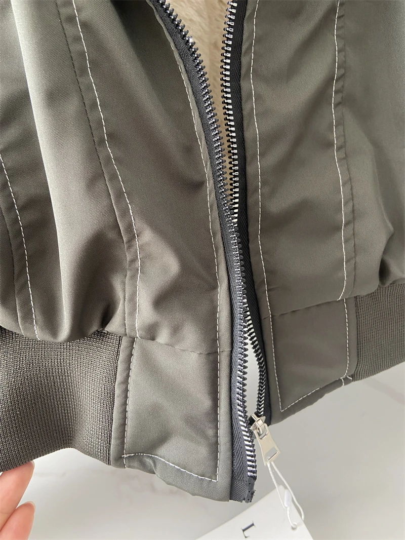 ZAROY Fur Collar Hooded Parkas Y2k Harajuku Thicken Padded Jackets Casual Zipper Gothic Women&Men Winter Coats Streetwear кур