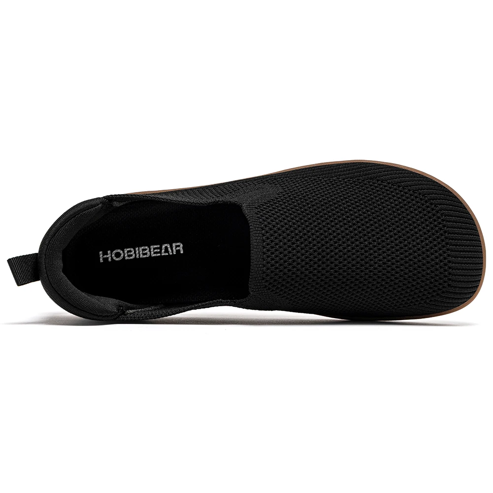 HOBIBEAR Women Wide Toe Box Shoes Barefoot  Slip on Walking Sneakers Mesh Breathable Classic Minimalist Shoes for Female