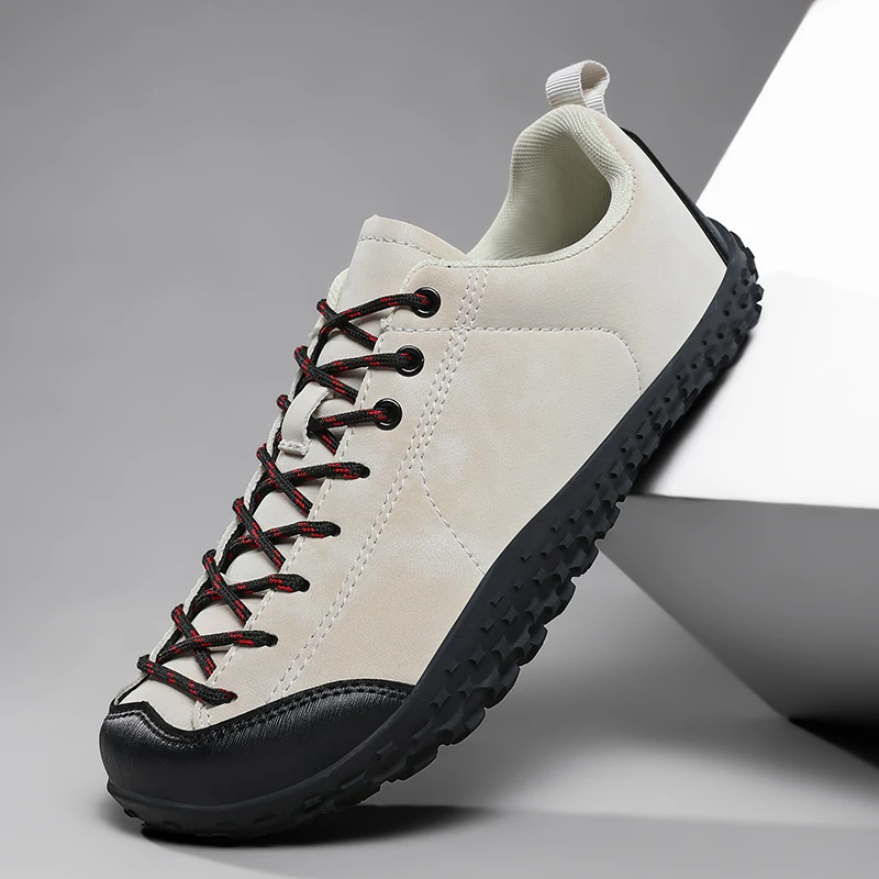 ELUVA Men's Minimalist Barefoot Sneakers Wide Zero Drop Sole Optimal Relaxation Unisex Casual Trainer Wide Toe Sneakers Man