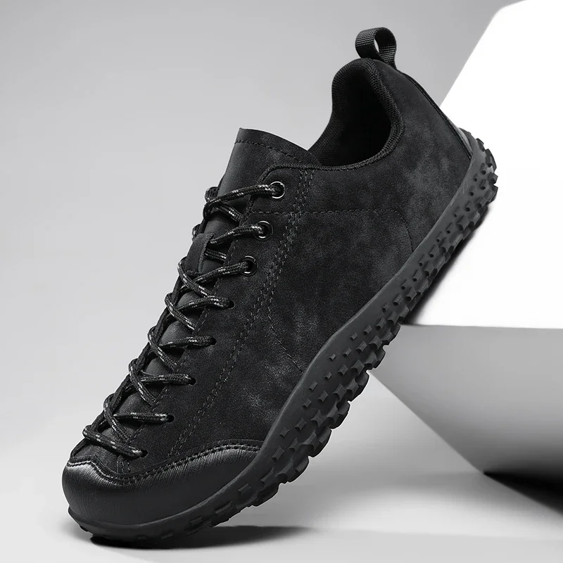 ELUVA Men's Minimalist Barefoot Sneakers Wide Zero Drop Sole Optimal Relaxation Unisex Casual Trainer Wide Toe Sneakers Man