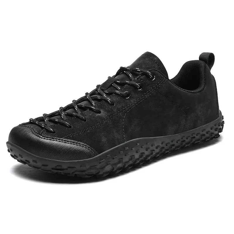 ELUVA Men's Minimalist Barefoot Sneakers Wide Zero Drop Sole Optimal Relaxation Unisex Casual Trainer Wide Toe Sneakers Man