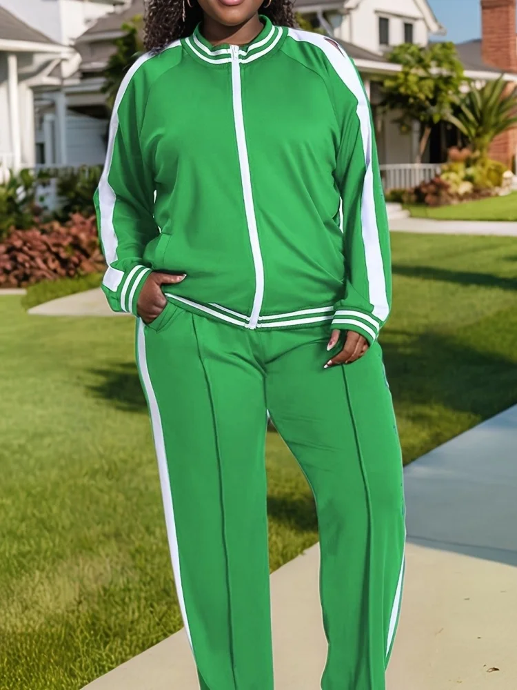 Wmstar Women Track Suit 2 Piece Sets Plus Size Jogging Wholesale Long Sleeved Shirts Pants Casual Sporty Matching Sweatsuit