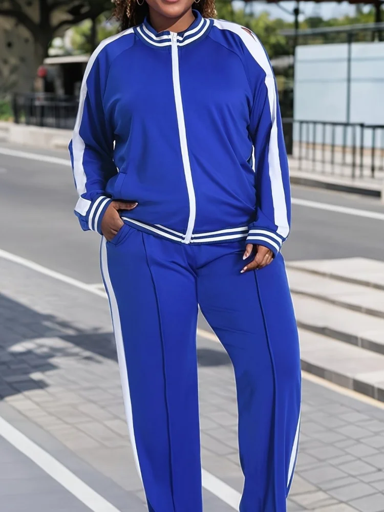 Wmstar Women Track Suit 2 Piece Sets Plus Size Jogging Wholesale Long Sleeved Shirts Pants Casual Sporty Matching Sweatsuit