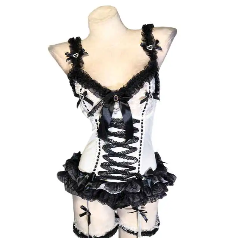 Pastel Goth Y2K Pink Tops for Women Gothic Punk Rock Vkei Grunge Emo Gyaru Corset Gothic Lolita Clothing 2000s 90s Scene Core