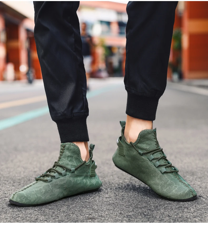 YRZL Men Mesh Loafers Driving Moccasins High Quality Flats Walking Shoes Breathable Non Slip Casual Loafers Summer Mens Shoes