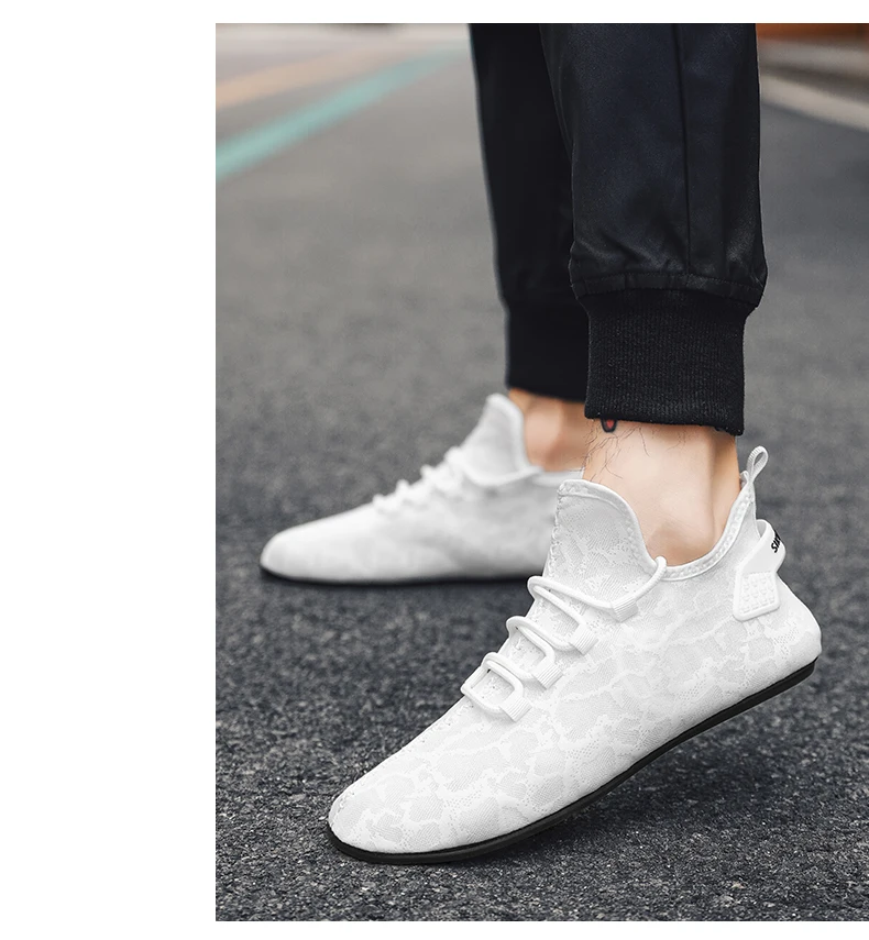 YRZL Men Mesh Loafers Driving Moccasins High Quality Flats Walking Shoes Breathable Non Slip Casual Loafers Summer Mens Shoes