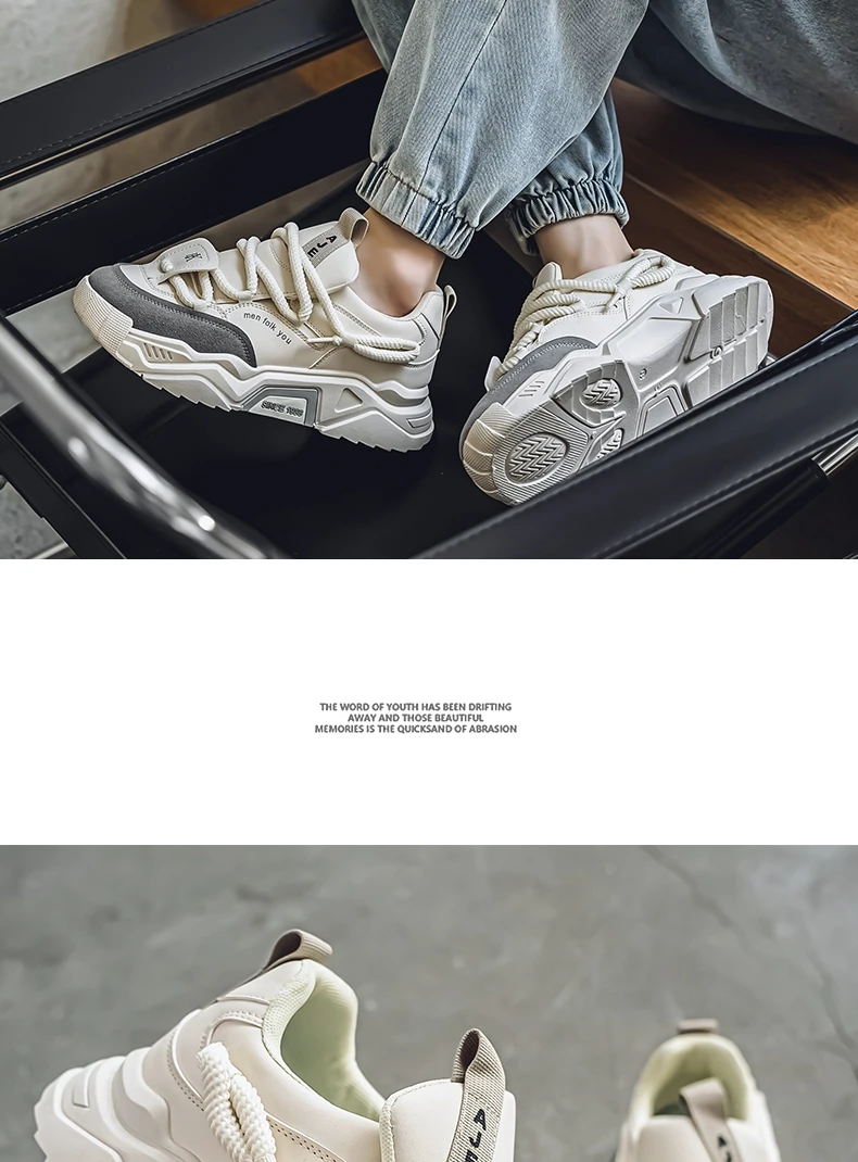 New Men's Casual Sports Shoes 2025 Spring Fashion Versatile Low-Top Skate Shoes for Men Suitable for Outdoor Sports